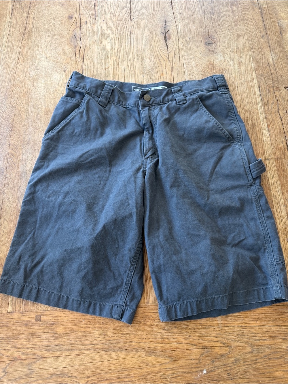 Carhartt Cargo Shorts Gray Relaxed Fit Mens 32 - Picture 3 of 6